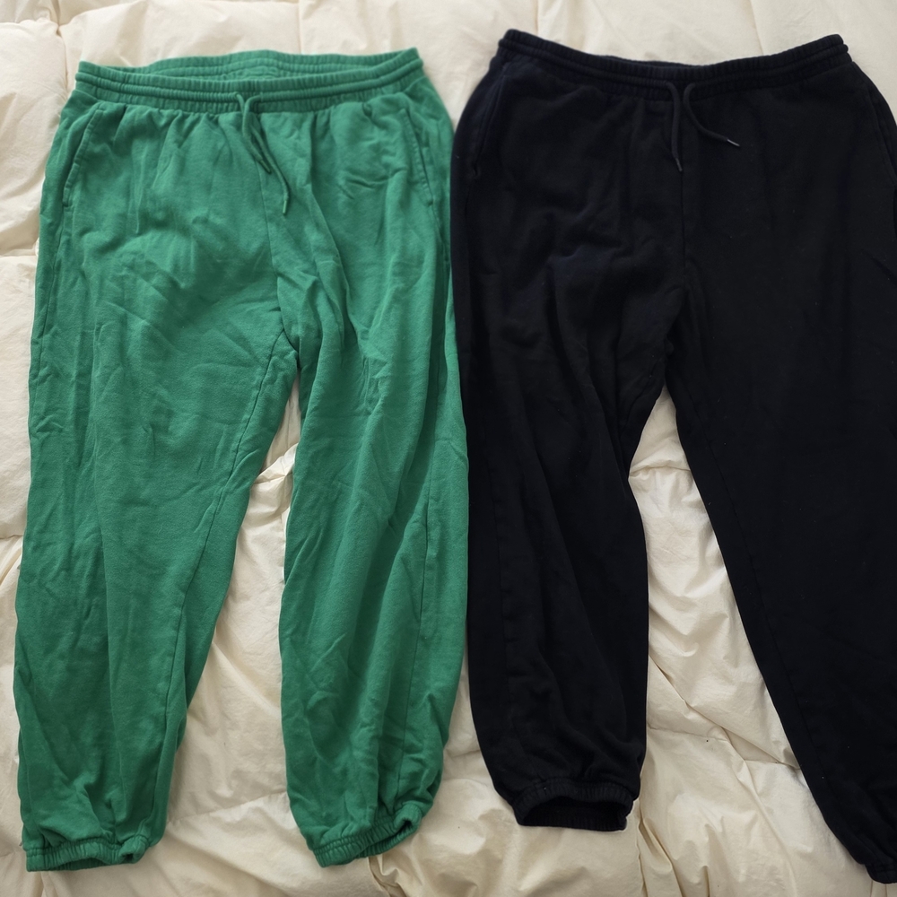 Old Navy Women's Green and Black Jogger Pants